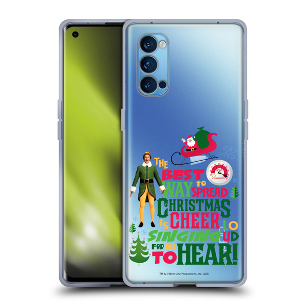 Elf Movie Graphics 1 Christmas Cheer Soft Gel Case for OPPO Reno 4 Pro 5G