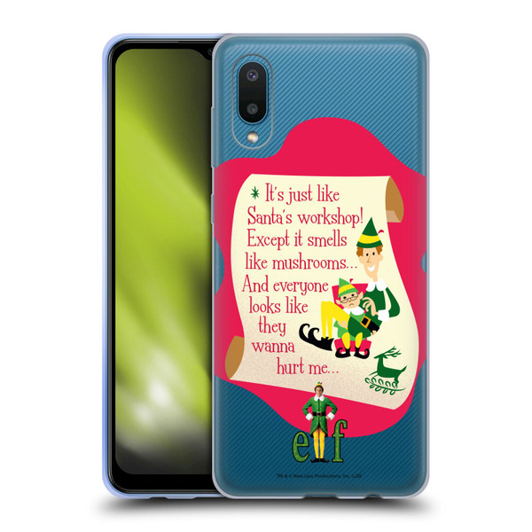 Elf Movie Graphics 1 Quote Soft Gel Case for Samsung Galaxy A02/M02 (2021)