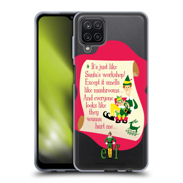 Elf Movie Graphics 1 Quote Soft Gel Case for Samsung Galaxy A12 (2020)