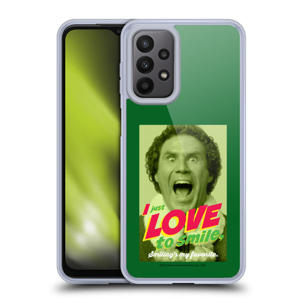 Elf Movie Graphics 1 I Love To Smile Soft Gel Case for Samsung Galaxy A23 / 5G (2022)