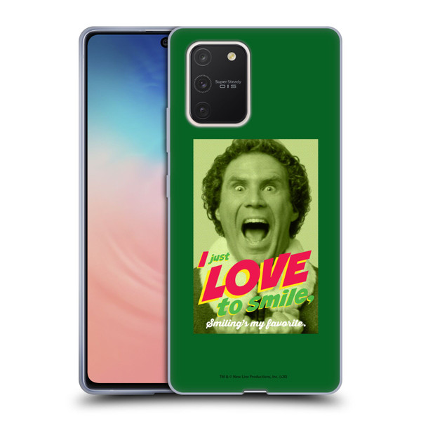 Elf Movie Graphics 1 I Love To Smile Soft Gel Case for Samsung Galaxy S10 Lite