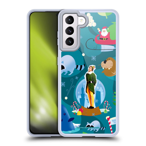Elf Movie Graphics 1 Animals Pattern Soft Gel Case for Samsung Galaxy S21 5G