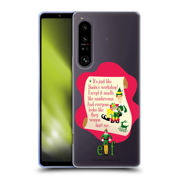 Elf Movie Graphics 1 Quote Soft Gel Case for Sony Xperia 1 IV