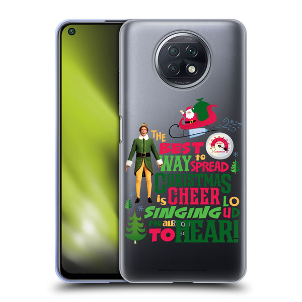 Elf Movie Graphics 1 Christmas Cheer Soft Gel Case for Xiaomi Redmi Note 9T 5G