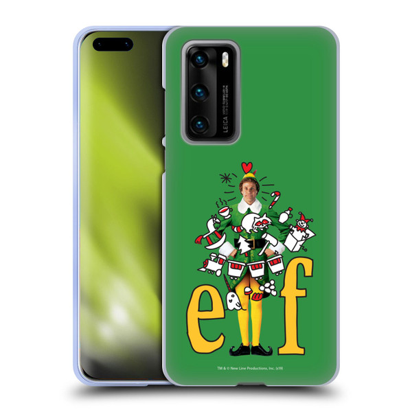 Elf Movie Graphics 2 Doodles Soft Gel Case for Huawei P40 5G