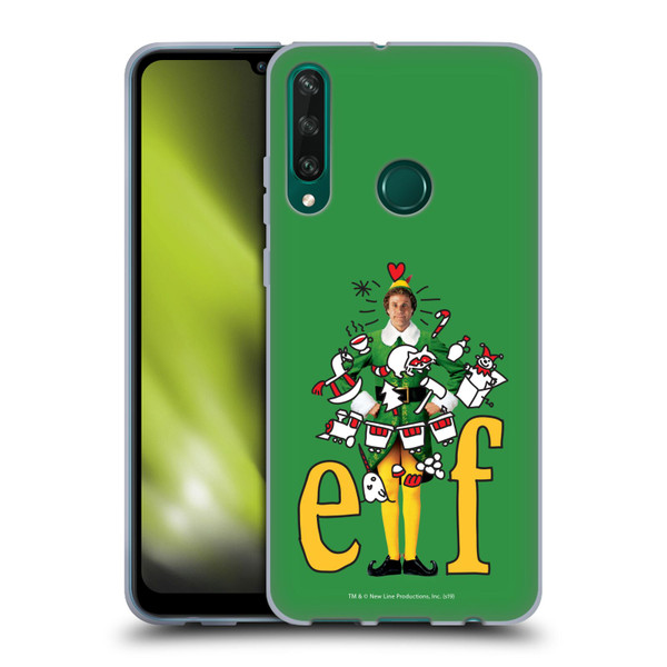 Elf Movie Graphics 2 Doodles Soft Gel Case for Huawei Y6p