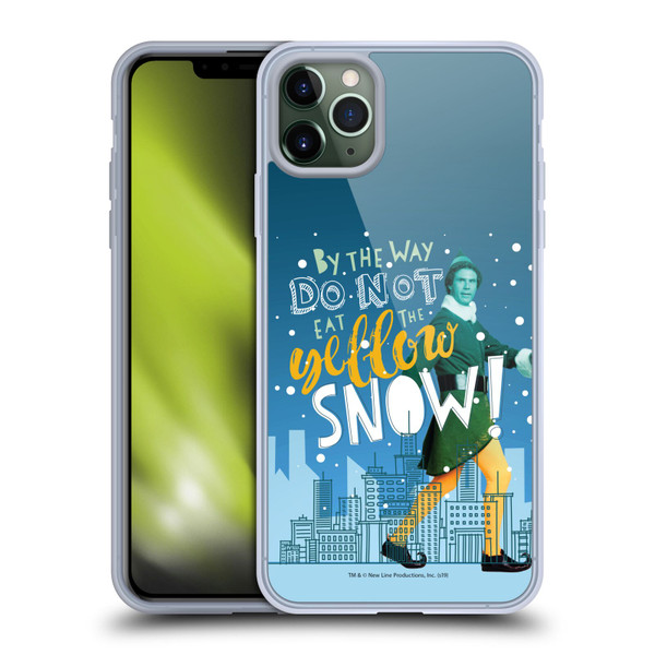 Elf Movie Graphics 2 Yellow Snow Soft Gel Case for Apple iPhone 11 Pro Max