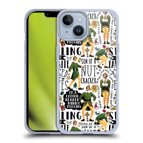 Elf Movie Graphics 2 Buddy Pattern Soft Gel Case for Apple iPhone 14