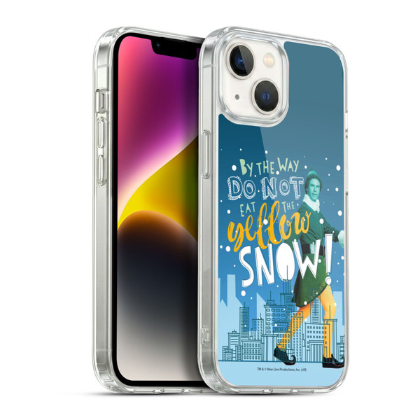 Elf Movie Graphics 2 Yellow Snow Soft Gel Case for Apple iPhone 14