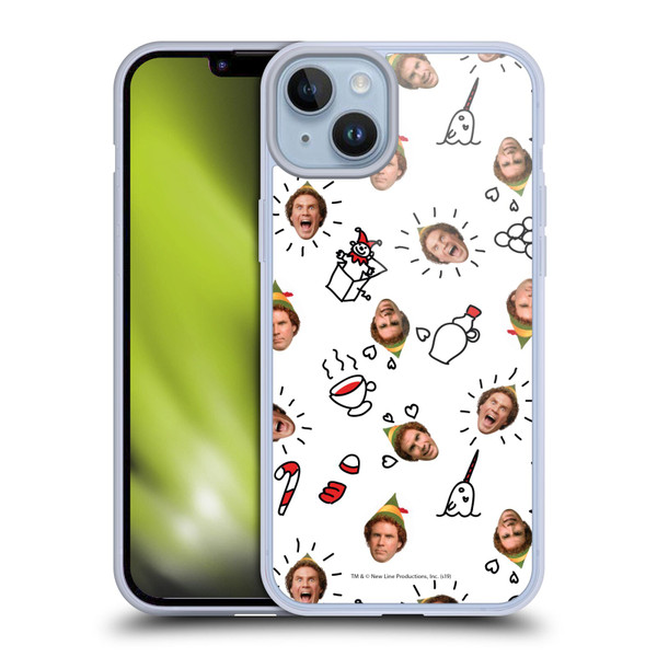 Elf Movie Graphics 2 Buddy Face Pattern Soft Gel Case for Apple iPhone 14 Plus