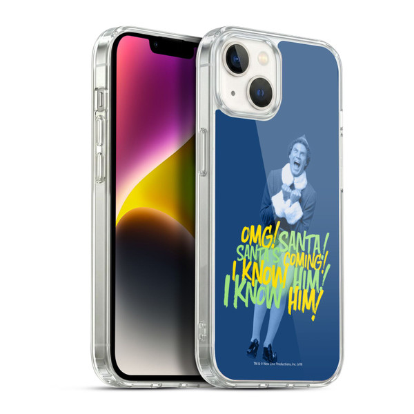 Elf Movie Graphics 2 Santa I Know Him Soft Gel Case for Apple iPhone 14 Plus & MagSafe