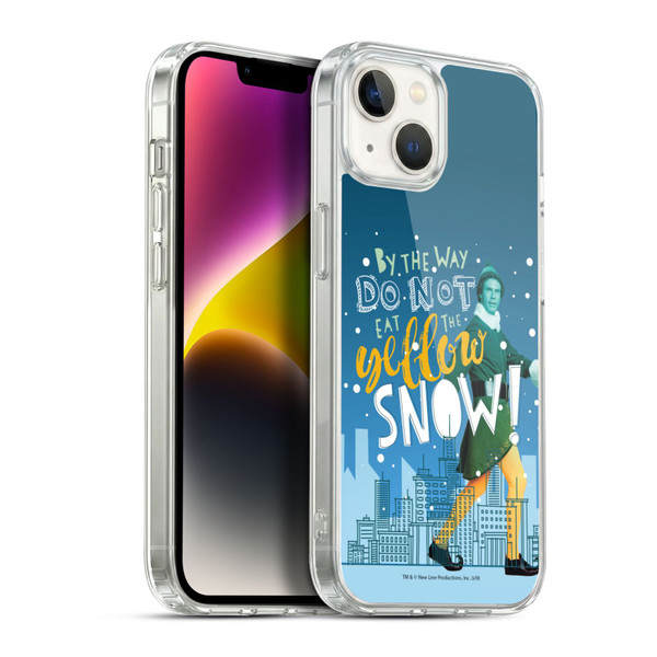Elf Movie Graphics 2 Yellow Snow Soft Gel Case for Apple iPhone 14 Plus & MagSafe