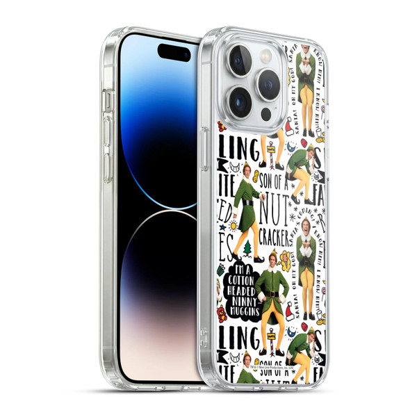 Elf Movie Graphics 2 Buddy Pattern Soft Gel Case for Apple iPhone 14 Pro Max & MagSafe