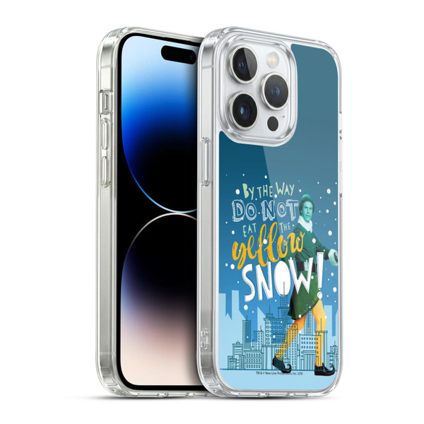 Elf Movie Graphics 2 Yellow Snow Soft Gel Case for Apple iPhone 14 Pro & MagSafe