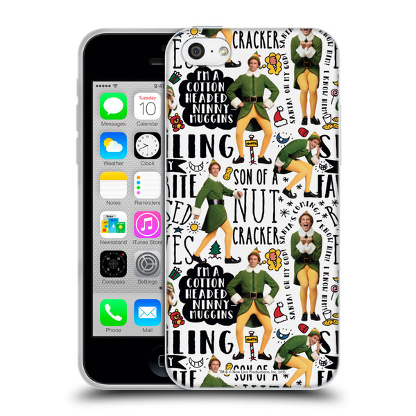 Elf Movie Graphics 2 Buddy Pattern Soft Gel Case for Apple iPhone 5c