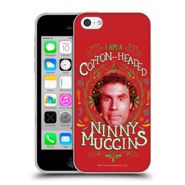 Elf Movie Graphics 2 Ninny Muggins Soft Gel Case for Apple iPhone 5c