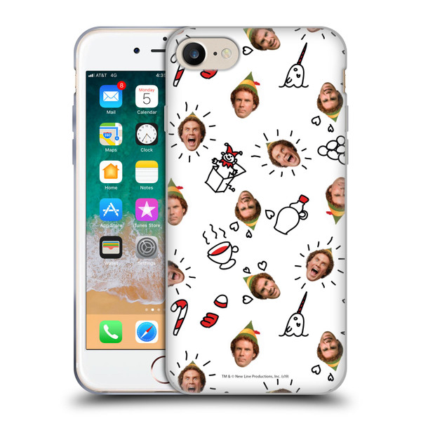 Elf Movie Graphics 2 Buddy Face Pattern Soft Gel Case for Apple iPhone 7 / 8 / SE 2020 & 2022 & MagSafe