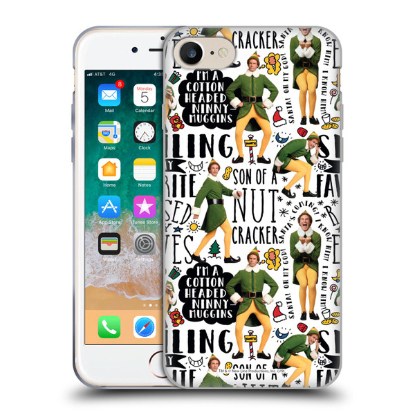 Elf Movie Graphics 2 Buddy Pattern Soft Gel Case for Apple iPhone 7 / 8 / SE 2020 & 2022 & MagSafe