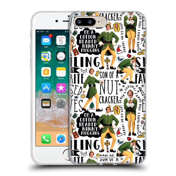 Elf Movie Graphics 2 Buddy Pattern Soft Gel Case for Apple iPhone 7 Plus / iPhone 8 Plus