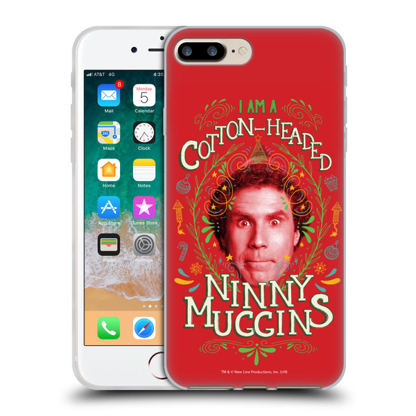 Elf Movie Graphics 2 Ninny Muggins Soft Gel Case for Apple iPhone 7 Plus / iPhone 8 Plus