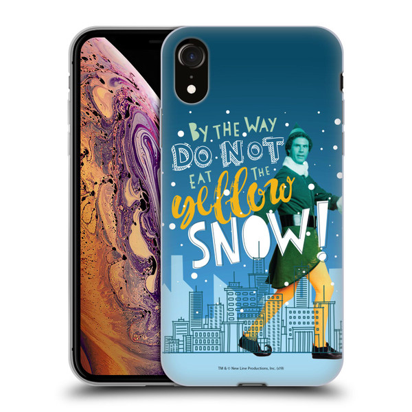 Elf Movie Graphics 2 Yellow Snow Soft Gel Case for Apple iPhone XR
