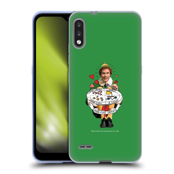 Elf Movie Graphics 2 Buddy Food Groups Soft Gel Case for LG K22