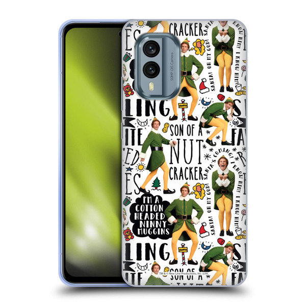 Elf Movie Graphics 2 Buddy Pattern Soft Gel Case for Nokia X30