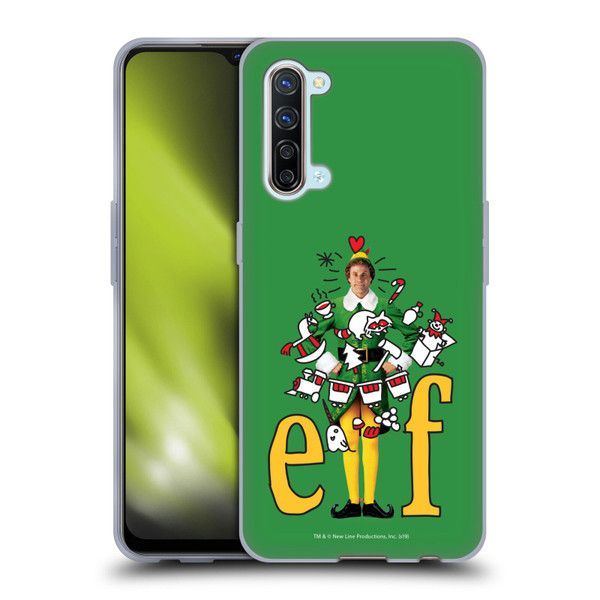 Elf Movie Graphics 2 Doodles Soft Gel Case for OPPO Find X2 Lite 5G