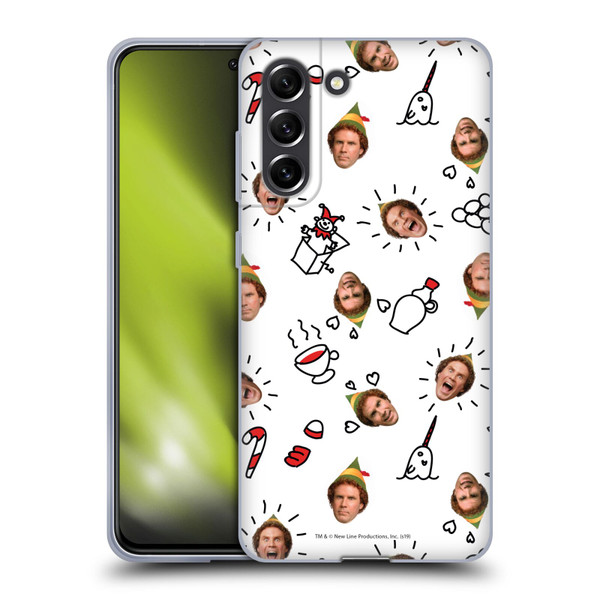 Elf Movie Graphics 2 Buddy Face Pattern Soft Gel Case for Samsung Galaxy S21 FE 5G