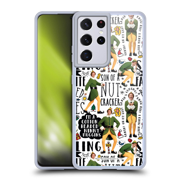 Elf Movie Graphics 2 Buddy Pattern Soft Gel Case for Samsung Galaxy S21 Ultra 5G