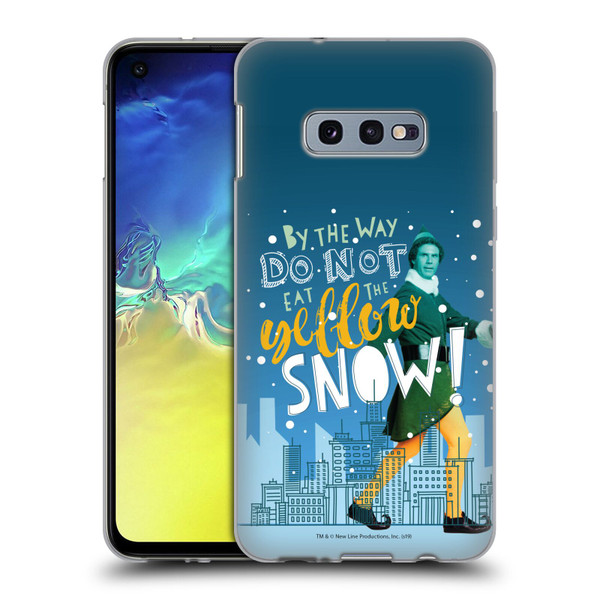 Elf Movie Graphics 2 Yellow Snow Soft Gel Case for Samsung Galaxy S10e