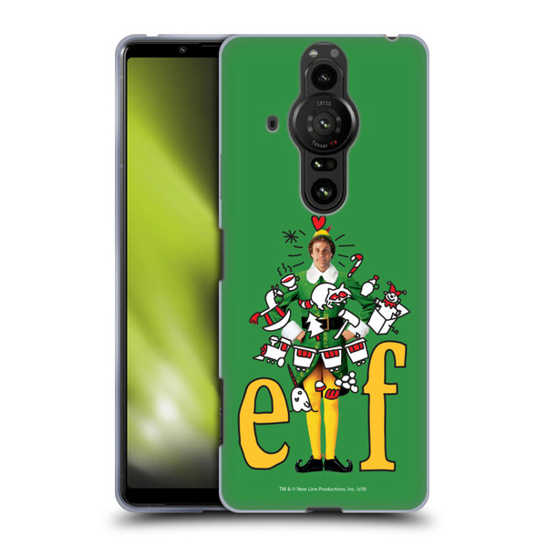 Elf Movie Graphics 2 Doodles Soft Gel Case for Sony Xperia Pro-I