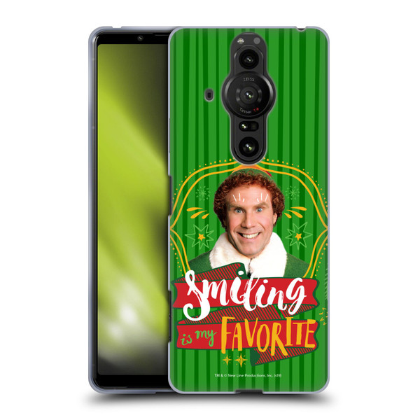 Elf Movie Graphics 2 Smiling Is My favorite Soft Gel Case for Sony Xperia Pro-I