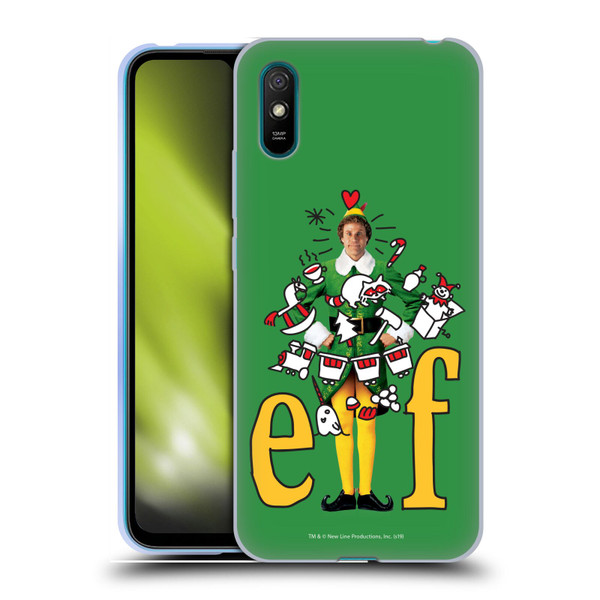 Elf Movie Graphics 2 Doodles Soft Gel Case for Xiaomi Redmi 9A / Redmi 9AT