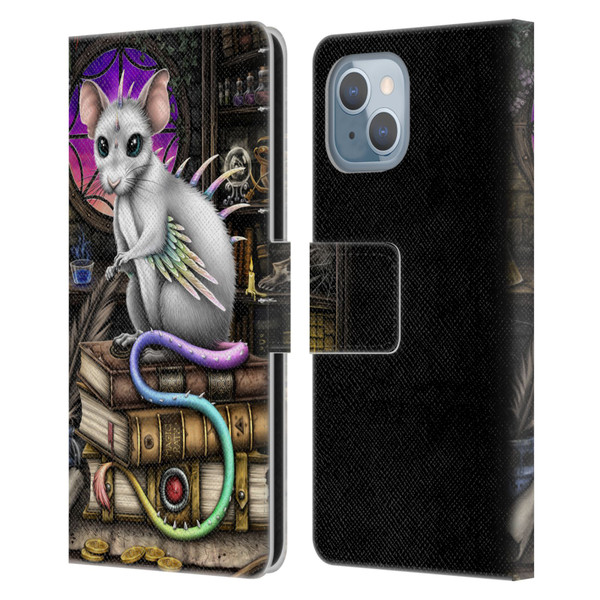 Sarah Richter Animals Alchemy Magic Rat Leather Book Wallet Case Cover For Apple iPhone 14