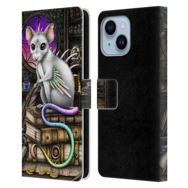 Sarah Richter Animals Alchemy Magic Rat Leather Book Wallet Case Cover For Apple iPhone 14 Plus