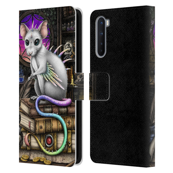 Sarah Richter Animals Alchemy Magic Rat Leather Book Wallet Case Cover For OnePlus Nord 5G