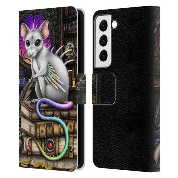 Sarah Richter Animals Alchemy Magic Rat Leather Book Wallet Case Cover For Samsung Galaxy S22 5G