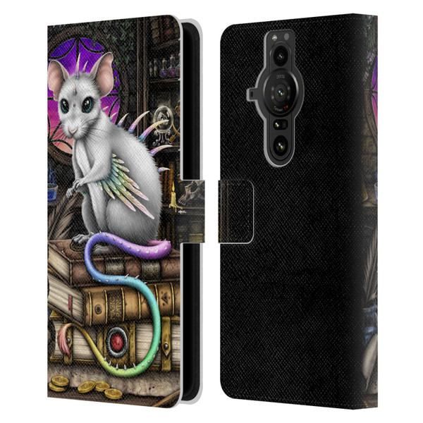 Sarah Richter Animals Alchemy Magic Rat Leather Book Wallet Case Cover For Sony Xperia Pro-I