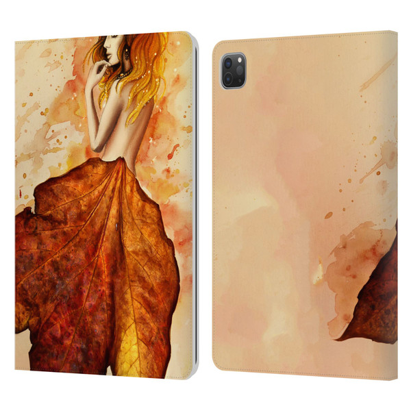 Sarah Richter Fantasy Autumn Girl Leather Book Wallet Case Cover For Apple iPad Pro 11 2020 / 2021 / 2022