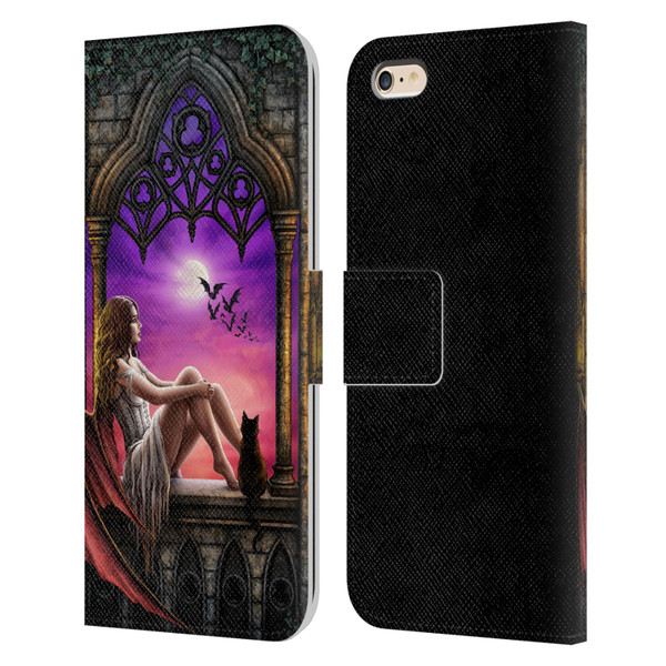 Sarah Richter Fantasy Demon Vampire Girl Leather Book Wallet Case Cover For Apple iPhone 6 Plus / iPhone 6s Plus
