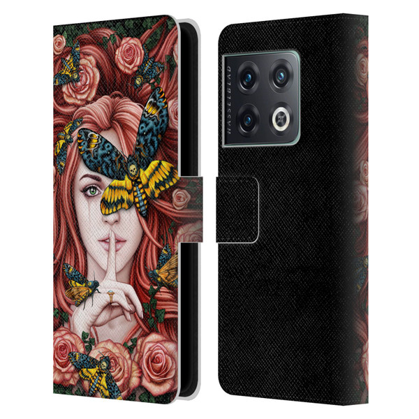 Sarah Richter Fantasy Silent Girl With Red Hair Leather Book Wallet Case Cover For OnePlus 10 Pro