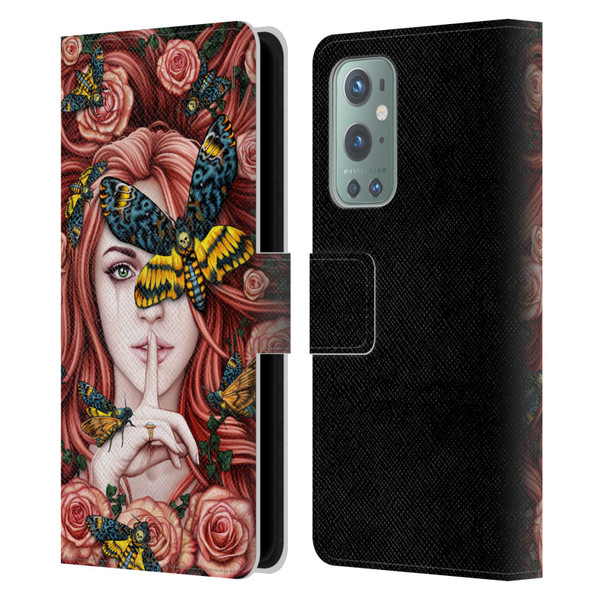 Sarah Richter Fantasy Silent Girl With Red Hair Leather Book Wallet Case Cover For OnePlus 9