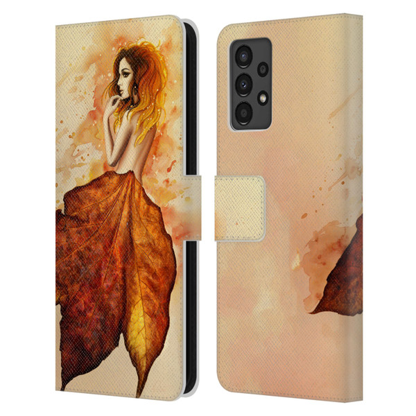 Sarah Richter Fantasy Autumn Girl Leather Book Wallet Case Cover For Samsung Galaxy A13 (2022)