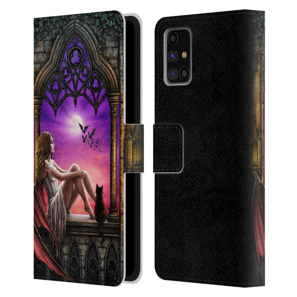 Sarah Richter Fantasy Demon Vampire Girl Leather Book Wallet Case Cover For Samsung Galaxy M31s (2020)