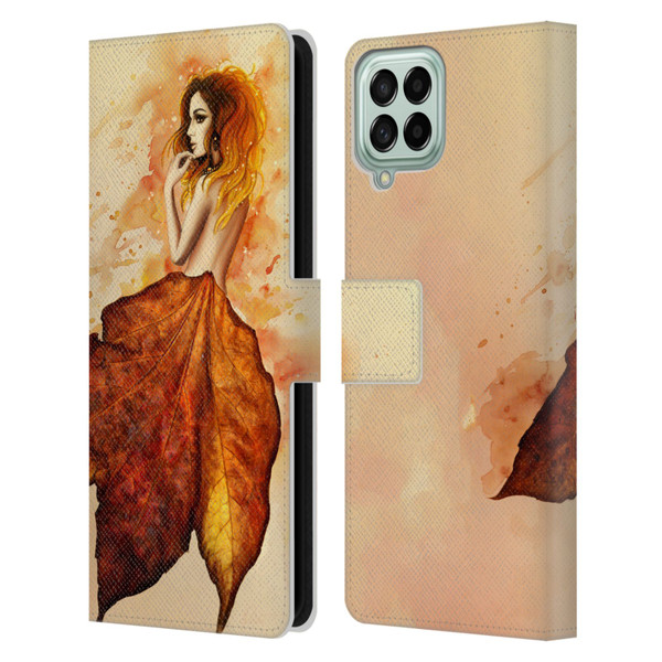 Sarah Richter Fantasy Autumn Girl Leather Book Wallet Case Cover For Samsung Galaxy M33 (2022)