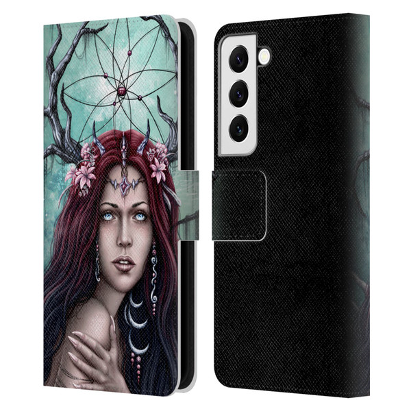 Sarah Richter Fantasy Fairy Girl Leather Book Wallet Case Cover For Samsung Galaxy S22 5G