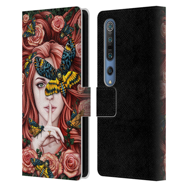 Sarah Richter Fantasy Silent Girl With Red Hair Leather Book Wallet Case Cover For Xiaomi Mi 10 5G / Mi 10 Pro 5G
