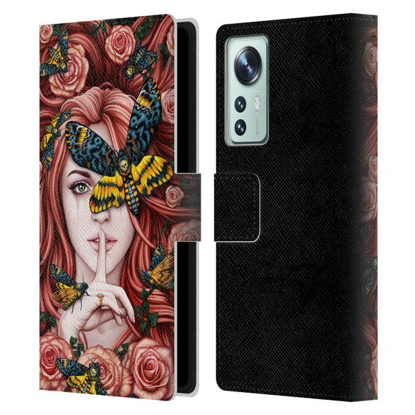 Sarah Richter Fantasy Silent Girl With Red Hair Leather Book Wallet Case Cover For Xiaomi 12