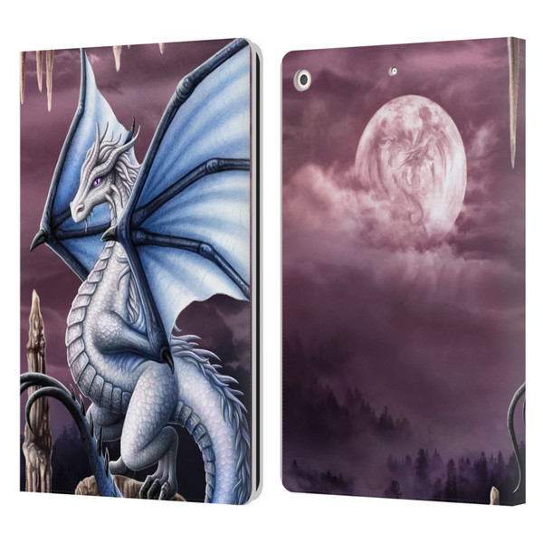 Sarah Richter Fantasy Creatures Blue Dragon Leather Book Wallet Case Cover For Apple iPad 10.2 2019/2020/2021